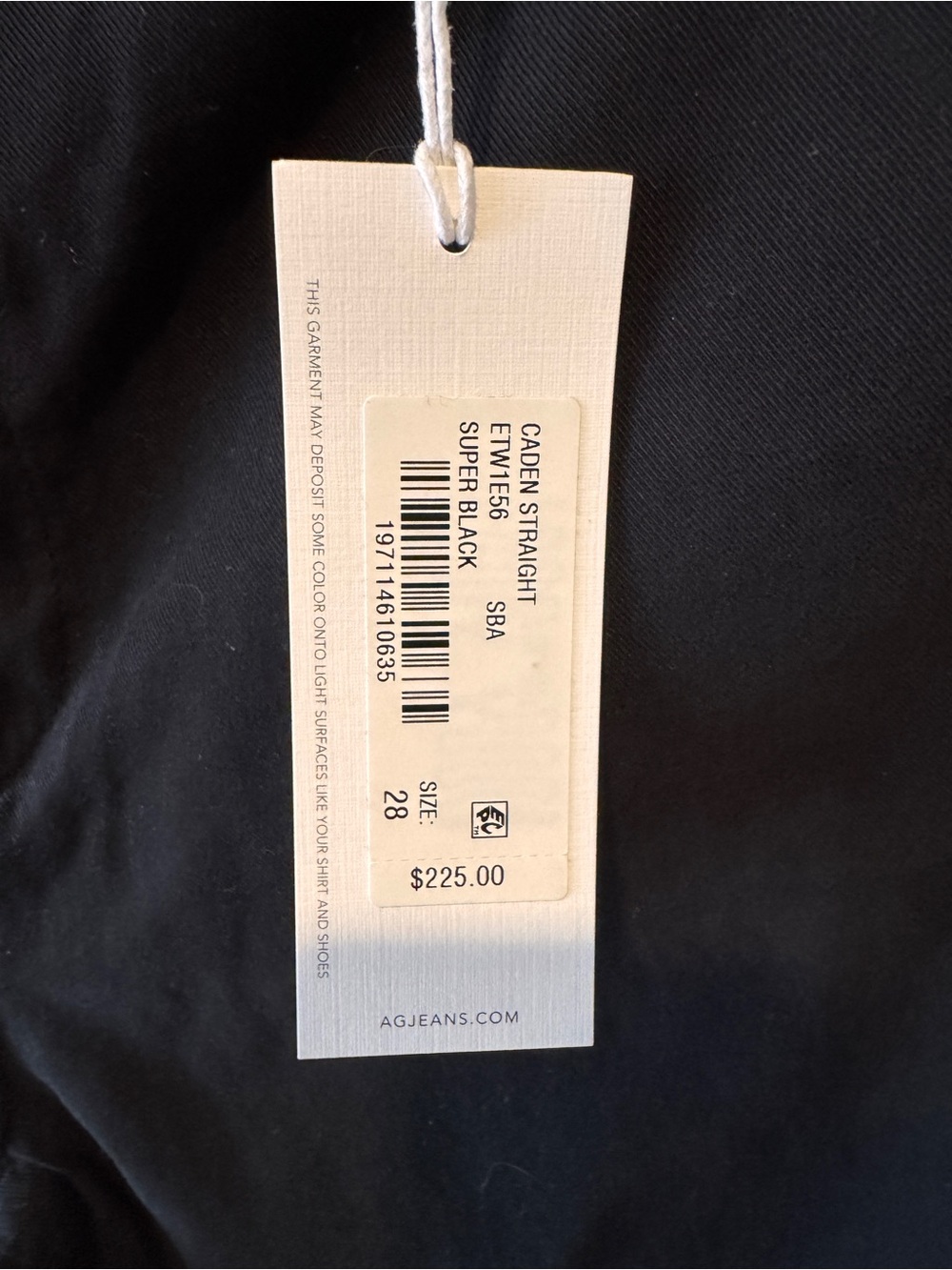 BNWT AG “Caden” Straight Leg Trousers 28 - Picture 5 of 7